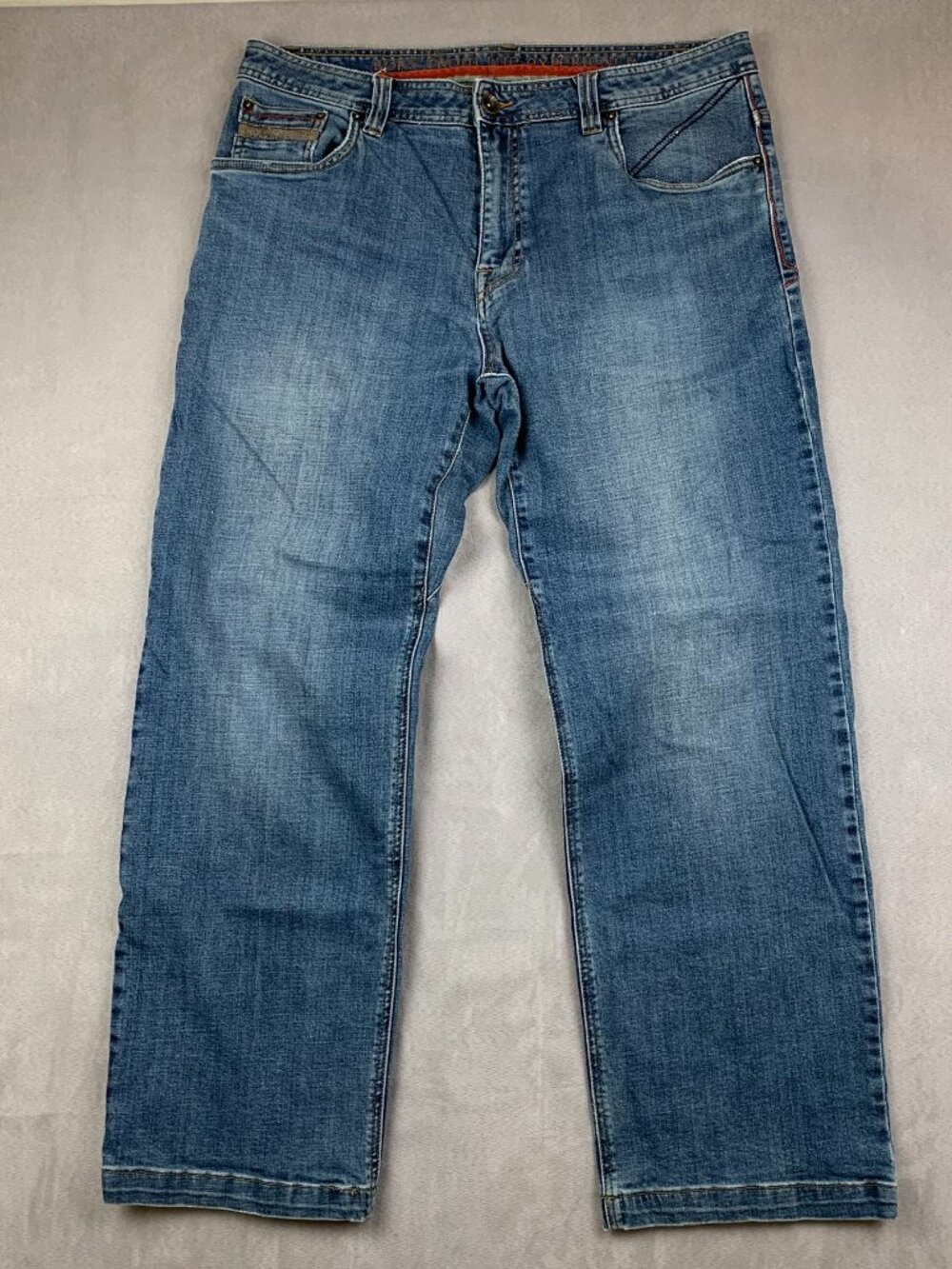 Prana Mens Pants 36 Blue Axiom Jeans Straight Leg Organic Cotton M41173002 36x30
